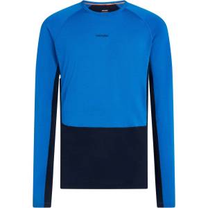Icebreaker Мъжко мериносово термобельо Icebreaker Merino 260 Zoneknit L/S Crewe Merino base layer - Midnight Navy / Lazurite / Cb - размер XL (015-2298-0314)