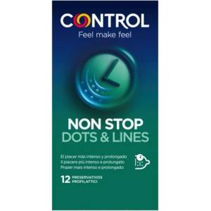 CONTROL 12 бр. Задържащи релефни презервативи Control Non Stop
