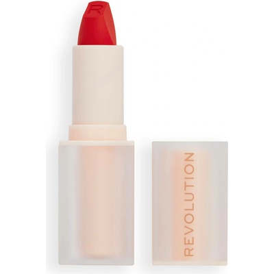 Revolution Lip Allure Soft Satin Lipstick krémová rtěnka se saténovým finišem Vibe Red 3,2 g