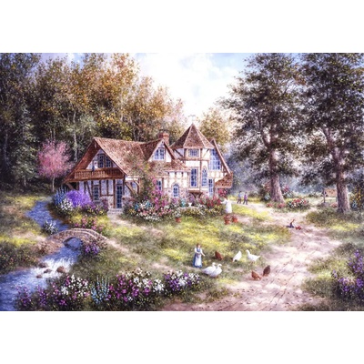 Grafika - Puzzle Lewan: Glacier Ridge Manor II / 0510 / - 1 000 piese