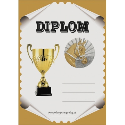VIZINGR Koně diplom A4 č.11
