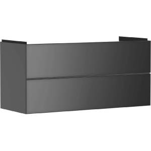Hansgrohe Xevolos E - Шкафче за умивалник 118x58x48 см, 2 чекмеджета, матово сиво/металично сиво 54186770 (54186770)