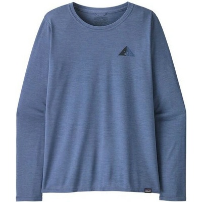 Patagonia Dámske tričko W's L S Cap Cool Daily Graphic Shirt Lands tmavomodrá