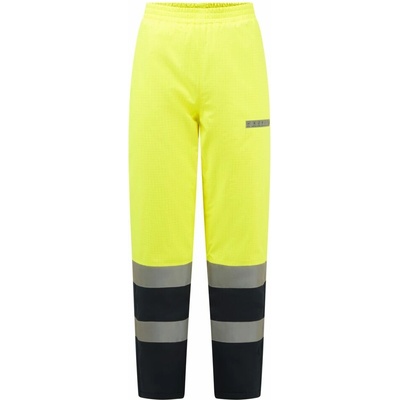 Portwest FR434 Bizflame Rain+ Multi-Norm zimné nehorľavé reflexné nohavice žltá/námornícka modrá