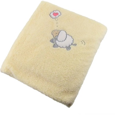 Бебешко одеяло с апликация 100 х 90 см 2360-s-gelb