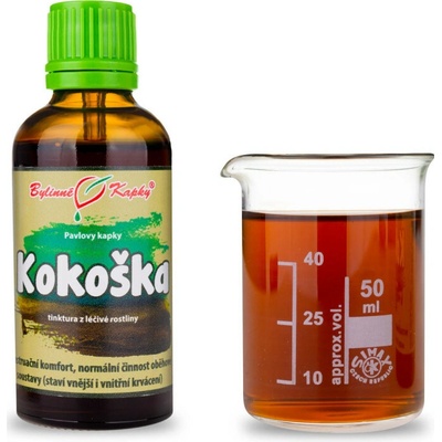 Bylinné kapky Kokoška pastierska bylinné kvapky tinktúra 50 ml