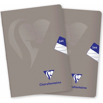 CLAIREFONTAINE Mimesys PP A5 544 linajkový sivý súprava 2 ks
