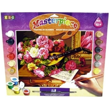 Image 1 of KSG Crafts KSG Craft - Рисуване по номера с акрилни бои - Романтичен букет