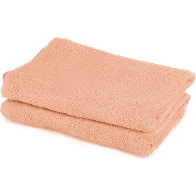Romeo Froté ručník 50 x 100 cm lososová