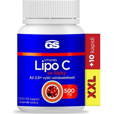GS Vitamin Lipo C 500 mg se šípky XXL 110 kapslí