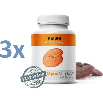 MycoMedica Reishi Ganoderma lucidum Bylinné kapsle 3 x 90 kapslí