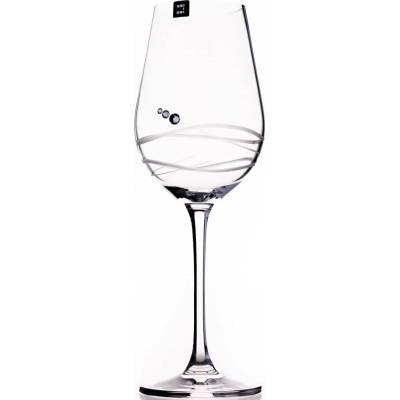 Swarovski Diamante sklenice na bílé víno Venezia s kamínky 2 x 350 ml