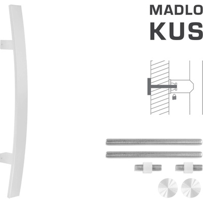 MPkovania FT - MADLO kód K41C 40x10 mm UN ks Rozteč madla: 400 mm, Rozmer profilu madla: 40x10 mm, Dĺžka: 600 mm