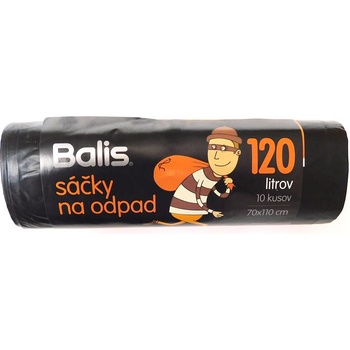 Balis pytle HDPE 120 l 20µm 10ks černé