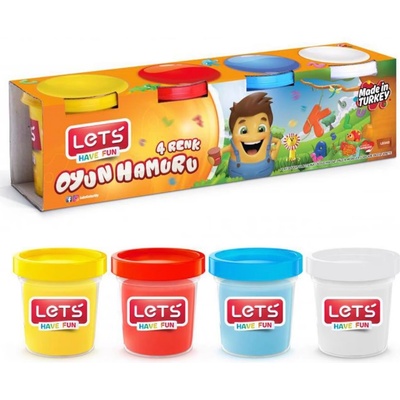 LET'S Комплект пластилин Let's 4 цвята L-8440
