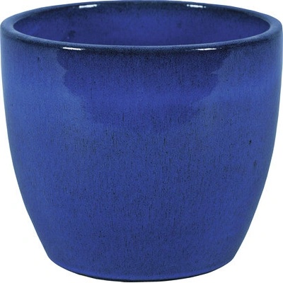 Lafiora Kvetináč keramický Oslo 30 cm glazovaný modrý