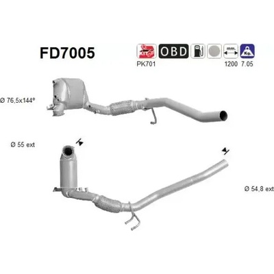AS Filtr pevných částic ASA FD7005
