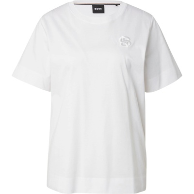 BOSS Тениска 'Elphi' бяло, размер M