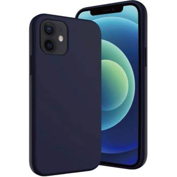 SwitchEasy Skin Case - силиконов (TPU) калъф за iPhone 12, iPhone 12 Pro (тъмносин)