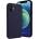SwitchEasy Skin Case - силиконов (TPU) калъф за iPhone 12, iPhone 12 Pro (тъмносин)