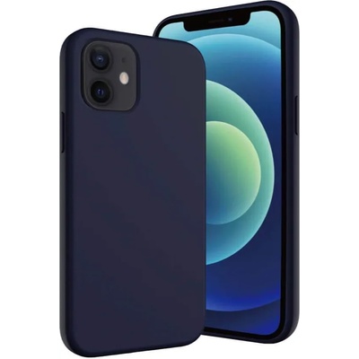 SwitchEasy Skin Case - силиконов (TPU) калъф за iPhone 12, iPhone 12 Pro (тъмносин)