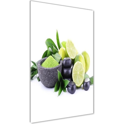 Vertikálny foto obraz sklenený Citrusy a kamenia 50x100 cm