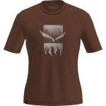 Salewa Мъжка спортна тениска Salewa Eagle 3Cime T-Shirt Sport shirt - Earth Brown - размер 50 (EU) (216-6026-0513)