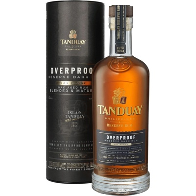 Tanduay Overproof Reserve Dark Rum 50,5% 0,7 l (tuba)