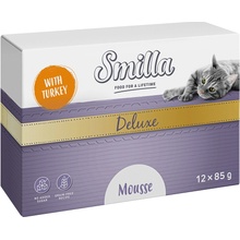 Smilla Deluxe Mousse morčacie s bazalkou 48 x 85 g