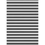 vidaXL Зебра щора, черна, 155x230 см, ширина на плата 150, 9 см, полиестер (4014298)