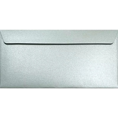 NETUNO Obálka DL metalická Majestic Moonlight Silver stříbrná