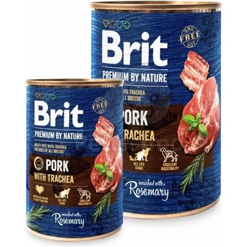 Brit Premium by Nature Adult Храна на възрастни кучеста от Свинско и трахея 6 x 800 г