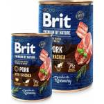 Brit Premium by Nature Adult Храна на възрастни кучеста от Свинско и трахея 6 x 800 г