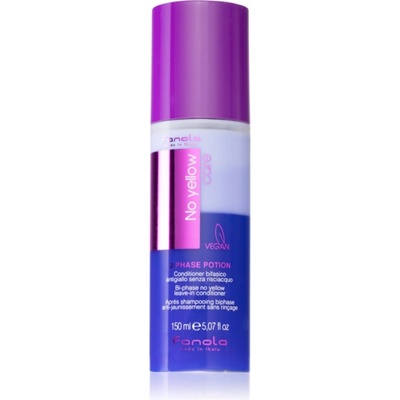 Fanola No Yellow 2 phase potion балсам без отмиване за блонд коса и коса с кичури 150ml