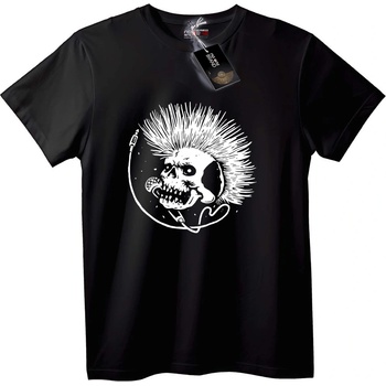 NOONEBRAND Тениска Скален Череп с Микрофон - S, Black