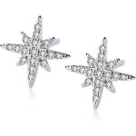 Silenti Jewelry Сребърни обеци "Скреж