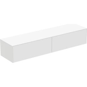 Ideal Standard Atelier Conca матово бял стенен шкаф с 2 чекмеджета и плот 200 см (T4316Y1)