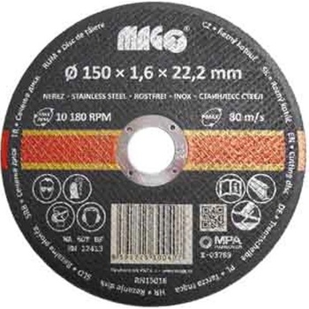 Magg Řezný kotouč 150 x 1,6 x 22,2 mm RN15016