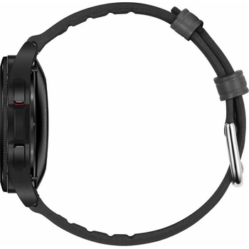 Spigen Кожена каишка за Samsung Galaxy Watch, Huawei Watch, Xiaomi, Garmin и други часовници с 20мм захват - Spigen Retro Fit Band 20mm (черен) (AMP00694)