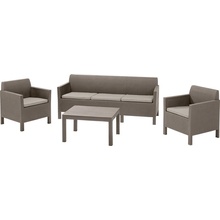 ALLIBERT ORLANDO 3 SEATER Set záhradný, cappuccino/piesok 17202802