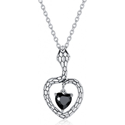 Linda's Jewelry Stříbrný hadí srdce INH174