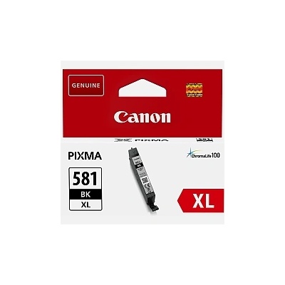 Canon CLI-581 XL BK + Canon Plus Glossy II PP-201, 10x15 cm, 100 sheets (2052C001AA_2311B072AA)
