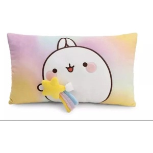 NICI Nici: Molang, плюшена възглавничка за прегръдка зайче - 43 x 25 cm (62223)