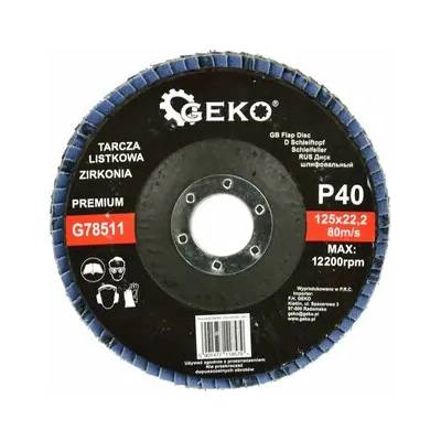 GEKO G78511 / Lamelový kotúč / 125 x 22.2 mm / P40 (G78511)