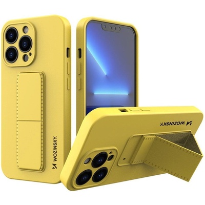 Wozinsky Калъф Wozinsky Kickstand, със стойка, за iPhone 13 mini, жълт (9145576234310)