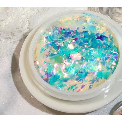 Парченца фолио, ефект Счупено стъкло, тюркоаз хамелеон (de2183)