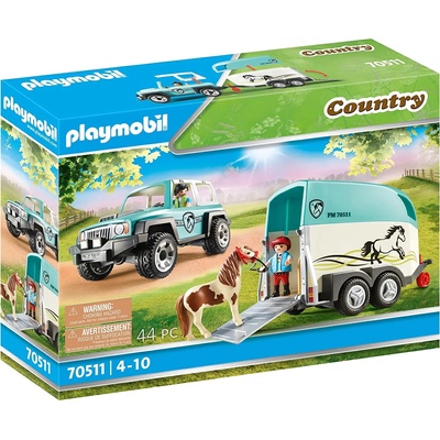 Playmobil 70511 Playmobil - Джип с ремарке за пони