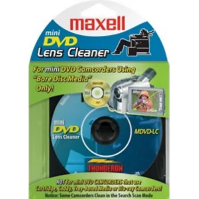 Maxell DVD-R Camcorder mini 8 см/ почистващ диск MAXELL /за камери/ blister 1 бр. в PVC case - (ML-DDVD-R-8SM-LENSCLEANER)