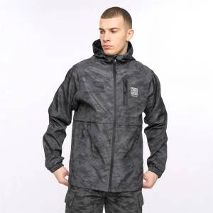 Crosshatch Яке Crosshatch Janscore Allover Print Jacket - Black
