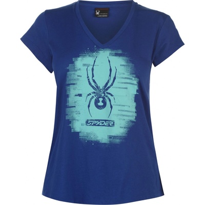 Spyder Allure Graphic T Shirt Ladies Blue